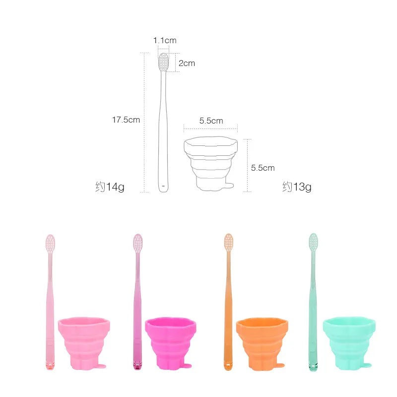 Набор зубных щеток хранение, силикон туалетный стаканчик портативные туалетные принадлежности чашка Кемпинг Туризм на открытом воздухе