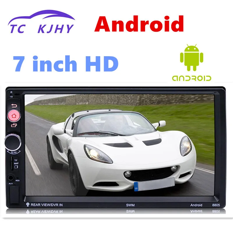 

2 Din Car Radio GPS Android Rear View Camera 7 Inch HD Car Multimedia Player USB Bluetooth Wheel Control Navigation Universal