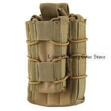 Тактический с открытым верхом двойной подсумок под магазин Охота регулируемый кейсы для хранения журналов чехол