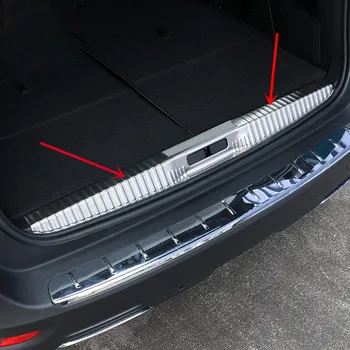 

2017 For Peugeot 5008 GT Car Styling Rear Inner Trunk Bumper Guard Plate Protector Molding Stainless Steel 1pcs