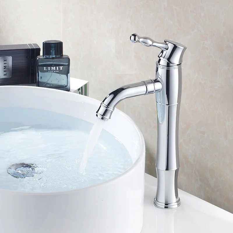 

Classic Style Basin Faucet Chrome And Gold Basin Faucet Counter Top Single Handle Tap Hot And Cold Toilet And Laundry Basin Tap