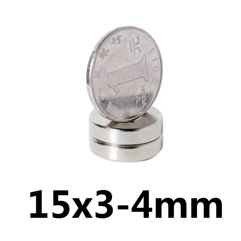10 шт. 15 х 3 мм отверстия 4 мм N35 супер сильный перманентных круглый неодимовый потайной Кольцо магнит редкоземельных магнитов