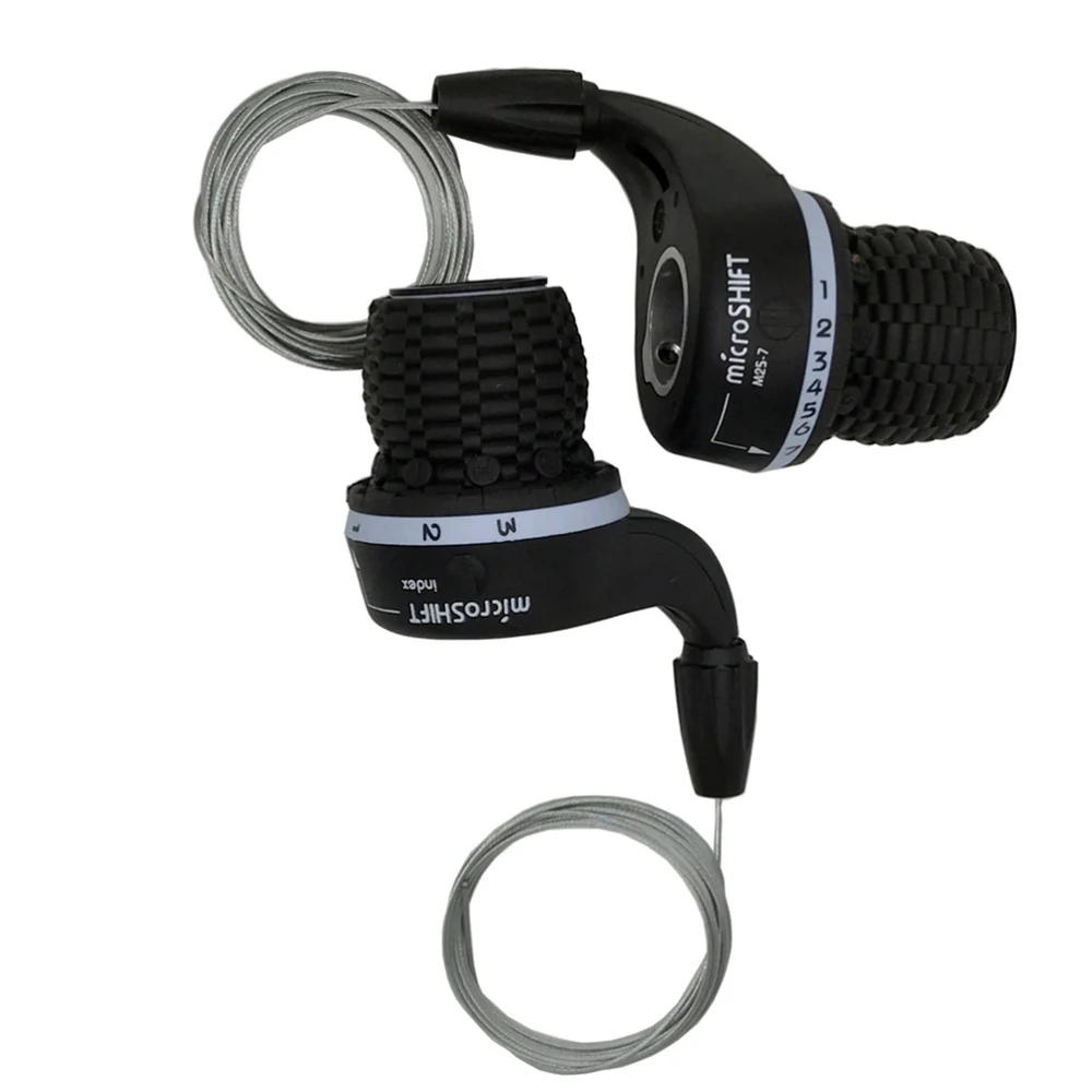 

Microshift Twist MTB Cycling Bike Twist Grip Gear Shifters 3X7 Speeds Trip DIP Compatible for Shimano Shifters