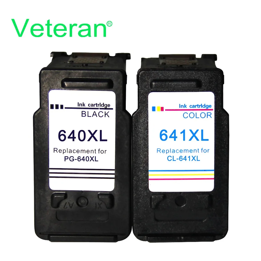 Veteran PG640 CL641 640XL чернильный картридж repalcement для Canon 640 641 PIXMA mx436 MG2160 MG3160 MG4160 MX376 MX516