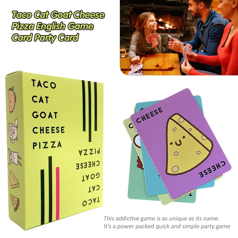 Taco Кот козел Сыр Пицца английская игровая карточка вечерние карточные игры Семейные настольные игры быстрый и простой развлечения