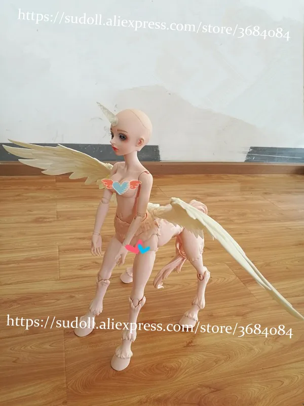 SuDoll 1/4 BJD SD кукла девушки смолы голый Неокрашенный тело кукла+ глаза милые игрушки высокого качества лошадь