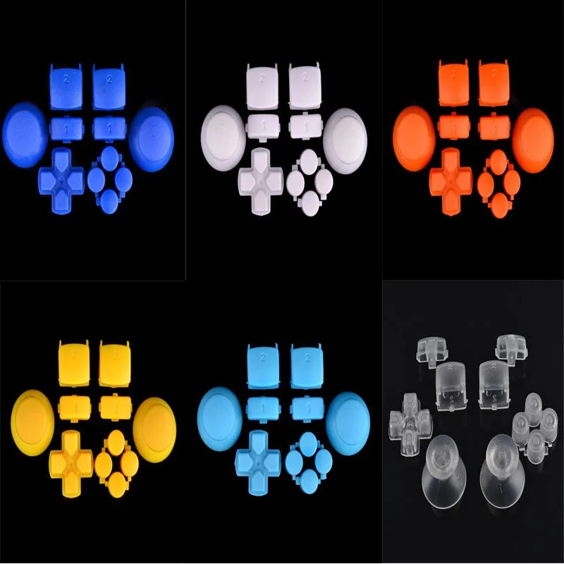 

8 Colors Custom Replacement Buttons For Sony Play station 3 PS3 Controller Thumbsticks L1 R1 L2 R2 trigger Dpad For Dualshock 3