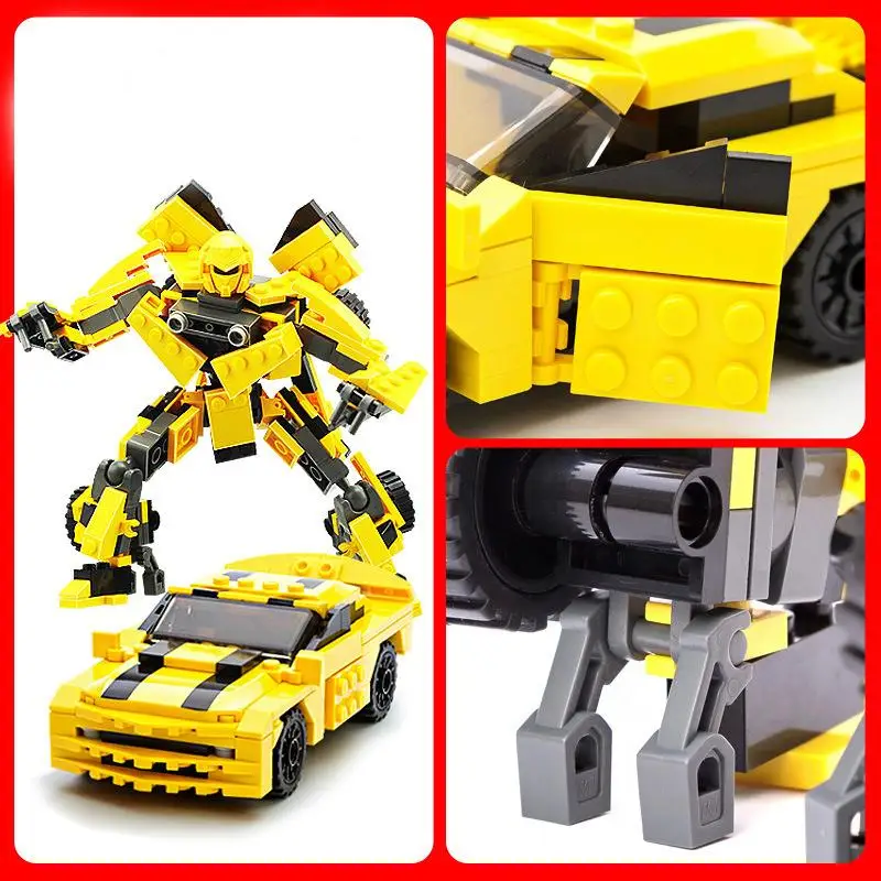 Gudi Building Blocks Movie Transfor Toy Robot Kids Toys This Product Can Be Embled Into A Robot Or Car Not Completed At The Same And