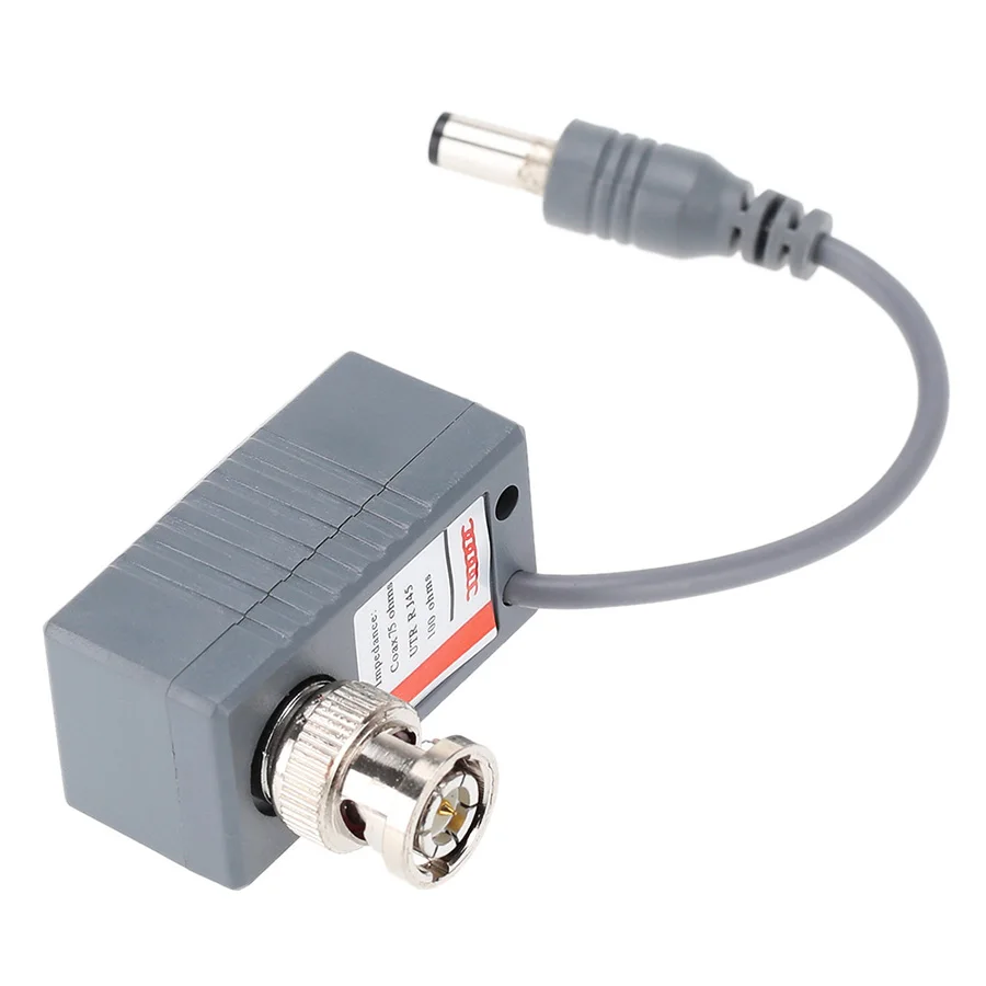 10pcs CCTV Camera Video Balun Transceiver Connector BNC UTP RJ45 Video and Power over CAT5/5E/6 Cable