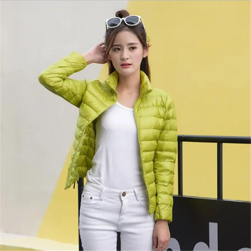 Женский Зимний короткий пуховик с подкладкой из белой утки 2016|jacket outerwear|jacket