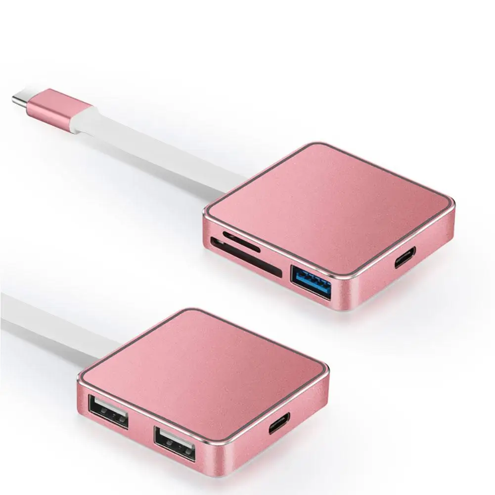 

New Portable Type-C to USB 2.0/3.0 Dock Card Reader Adapter Hub for Macbook Phone