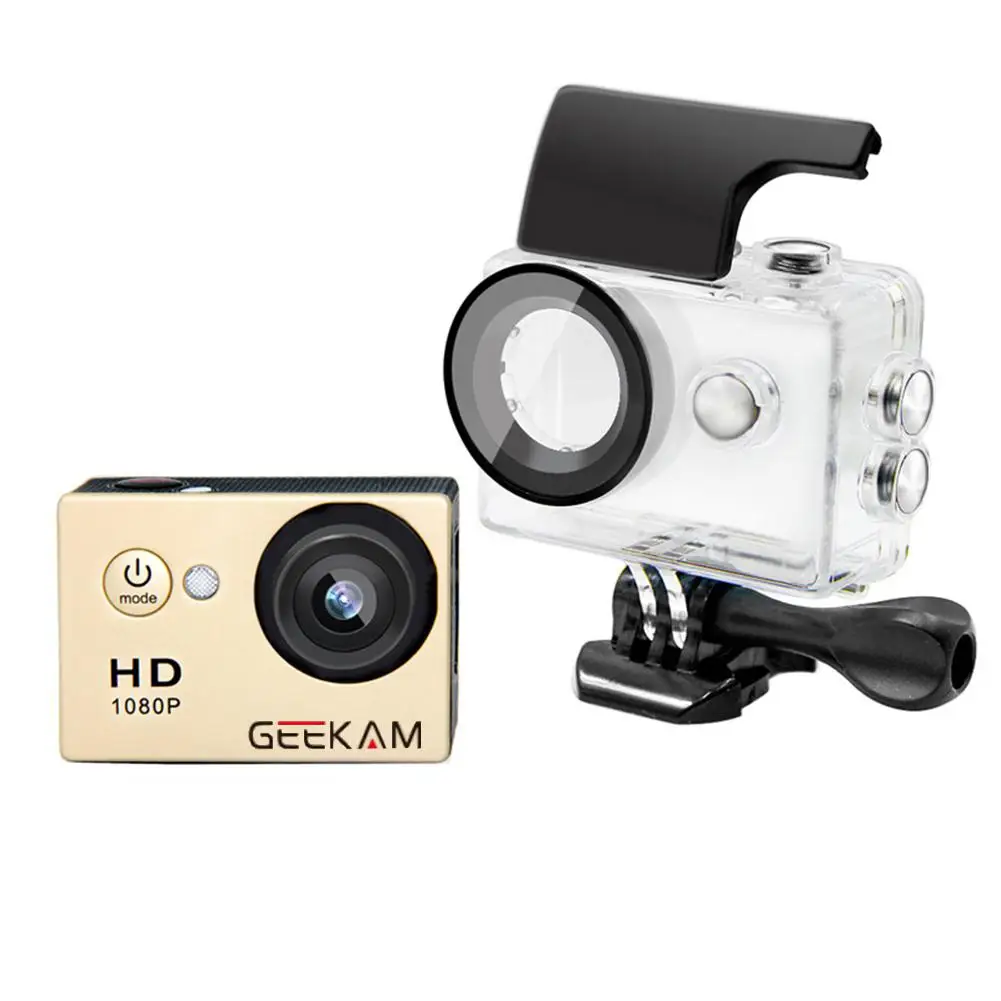 GEEKAM A9 экшн-камера 1080P 140D Full HD 2,0 дюймов водонепроницаемая мини-камера для занятий спортом DVR Camcorde go Sport Video pro камера