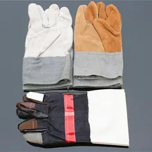Новые сварочные перчатки изолированные сварочные работы мягкая яловая кожа плюс перчатки электрические сварочные кожаные бытовые перчатки