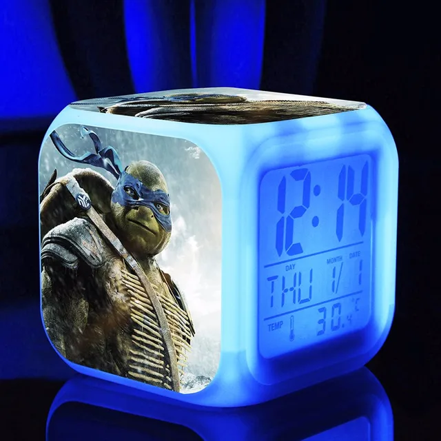 Teenage Mutant Ninja Turtles Alarm Clocks,Color changing TMNT Alarm