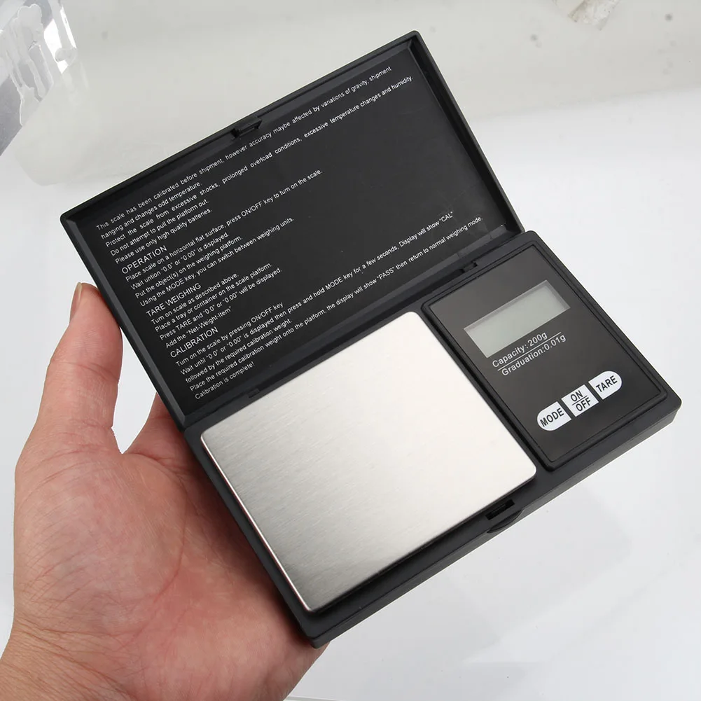 

Digital Pocket Scale 200 x 0.01g Fine Balance Digital Scale Coin Weighing Scales for Jewelry LB88