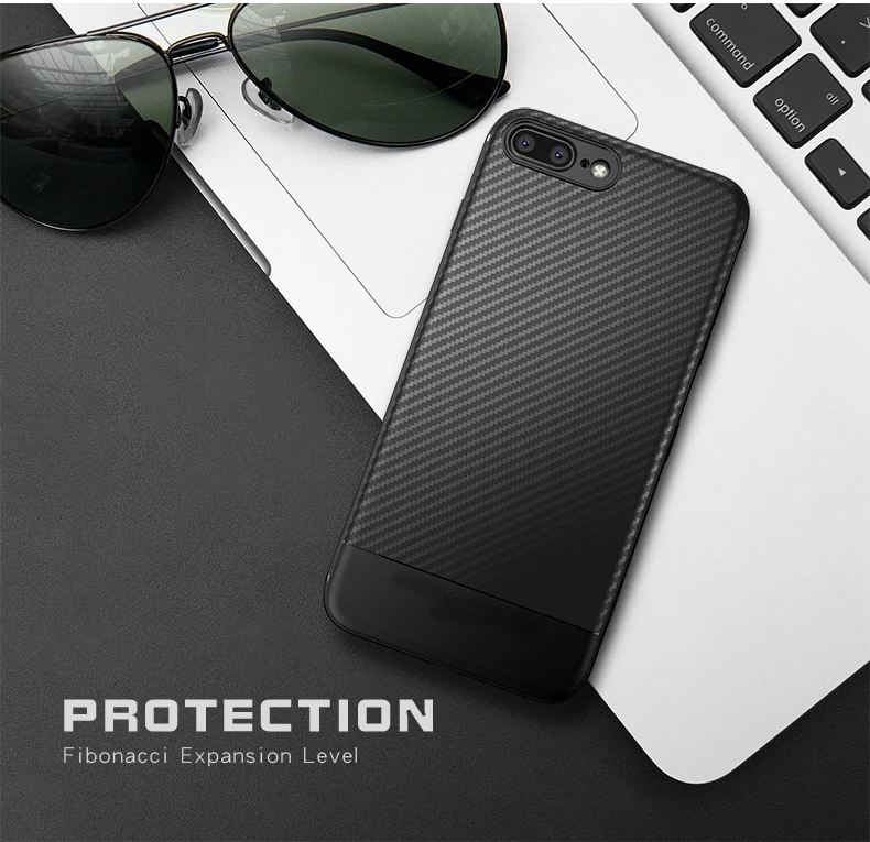 Coque souple en fibre de carbone pour iPhone