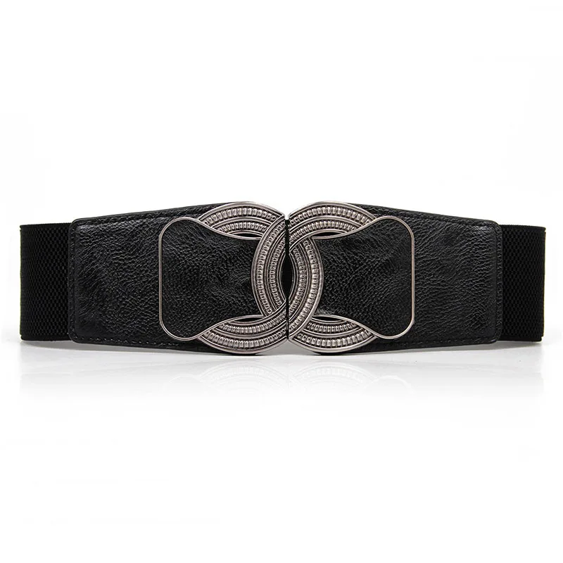 designer belts women Hot Corset belt Personally gold buckle stylish waistbands for Women elastic cummerbunds black Dress wild wedding cummerbund lady gold belt