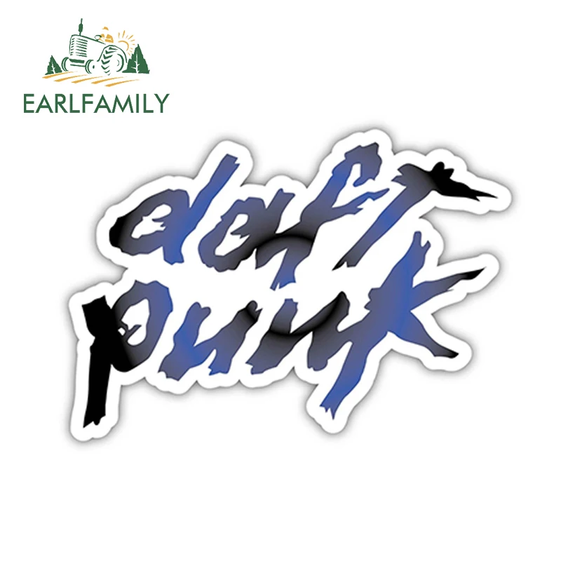 

EARLFAMILY 12cm x 9.1cm DJ Daft Punk Sticker Decal Electro House Techno Dance EDM Vinyl Door Window Bumper Car Styling