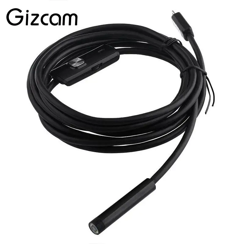 Gizcam 1/2/3 5/5 м 8 мм Android телефон OTG Micro USB эндоскоп 2MP HD Водонепроницаемый Бороскоп