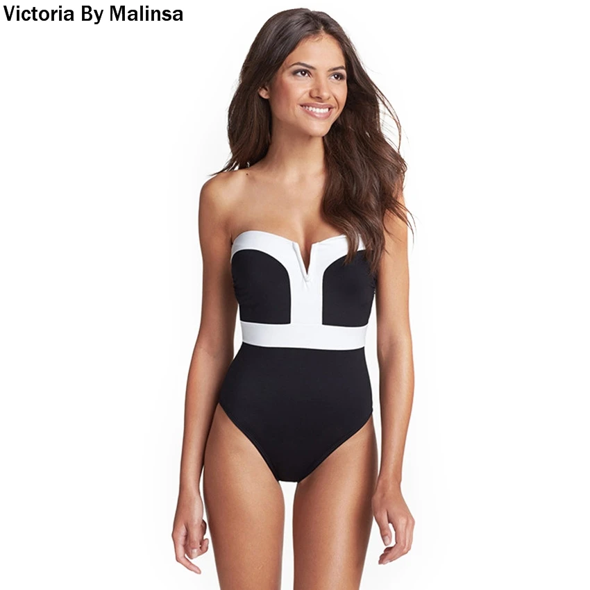 2017 Women Black White One Piece Swimsuit Strap Padded Swim suits Bathing Suit Beachwear Plus size Swimwear plus-size-black-swimsuit : image 2017 Women Black White One Piece Swimsuit Strap Padded Swim suits Bathing Suit Beachwear Plus size Swimwear plus-size-black-swimsuit