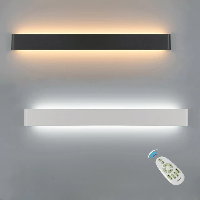 Led Wall Lamp Dimmable 2 4g Rf Remote Control Modern Bedroom Beside Led Wall Lamp Dimmable 2 4g Rf Remote Control Modern Bedroom Beside Light Living Room Stairway Lighting Decoration Fixtures