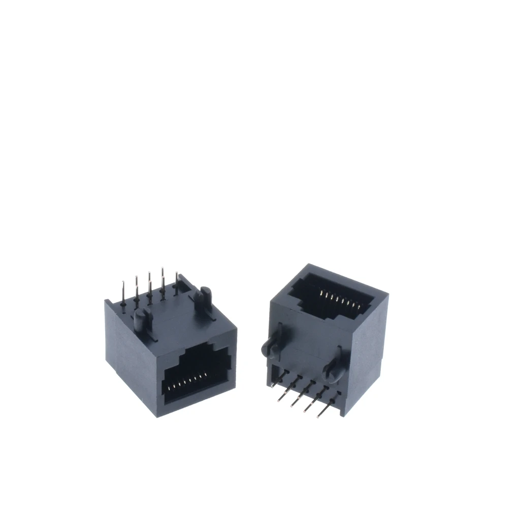 100 шт. x RJ45 56 пластиковый тип 8P8C 8Pin 17,8 мм PCB прямоугольный модульный Женский сетевой разъем LAN разъем