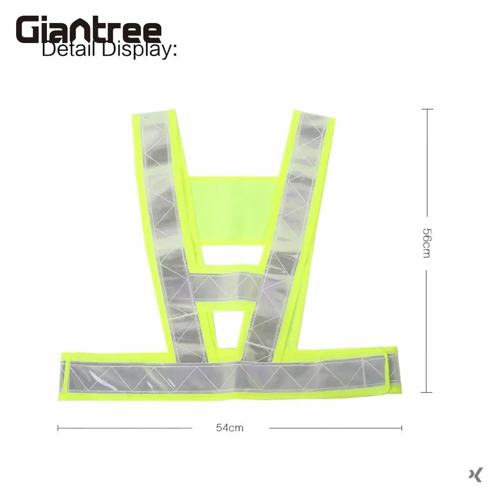 Giantrree Светоотражающая одежда, светоотражающий жилет, одежда для дорожного движения, Детская уличная спортивная безопасность, люминесцентная отражающая лента