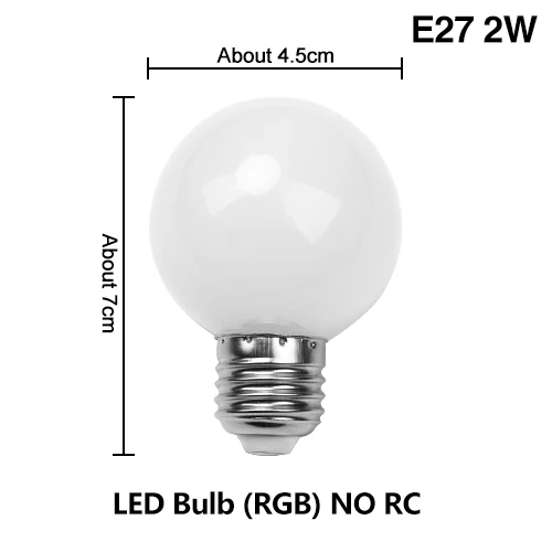 Светодиодный RGB лампа E27 E14 GU10 3W 5W 10W Цвет Magic Точечный светильник 24key Дистанционное Управление затемнения светодиодный Ночной светильник 110V 220V Праздник - Испускаемый цвет: E272W NO RC