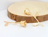 4 Uds. De dijes de rosa de Latón chapado en oro de 22x37MM, 1MM, 24K, colgantes de alta calidad, accesorios de joyería Diy ► Foto 3/3
