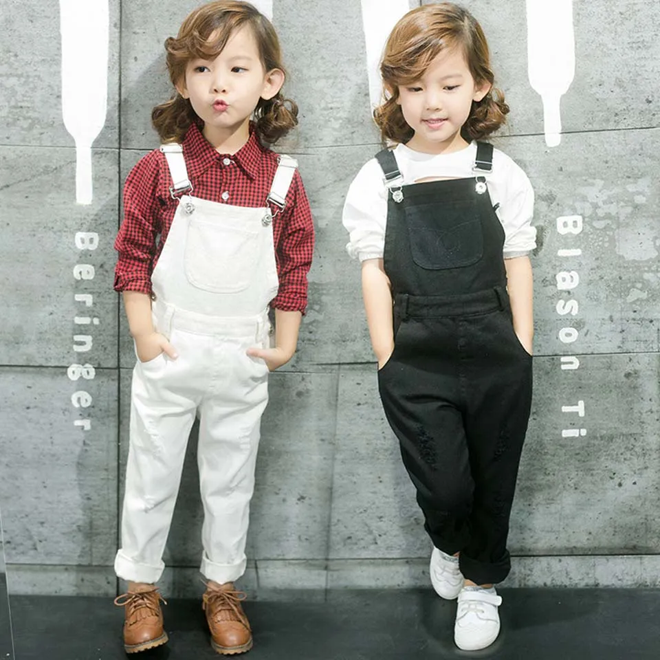 kids black overalls
