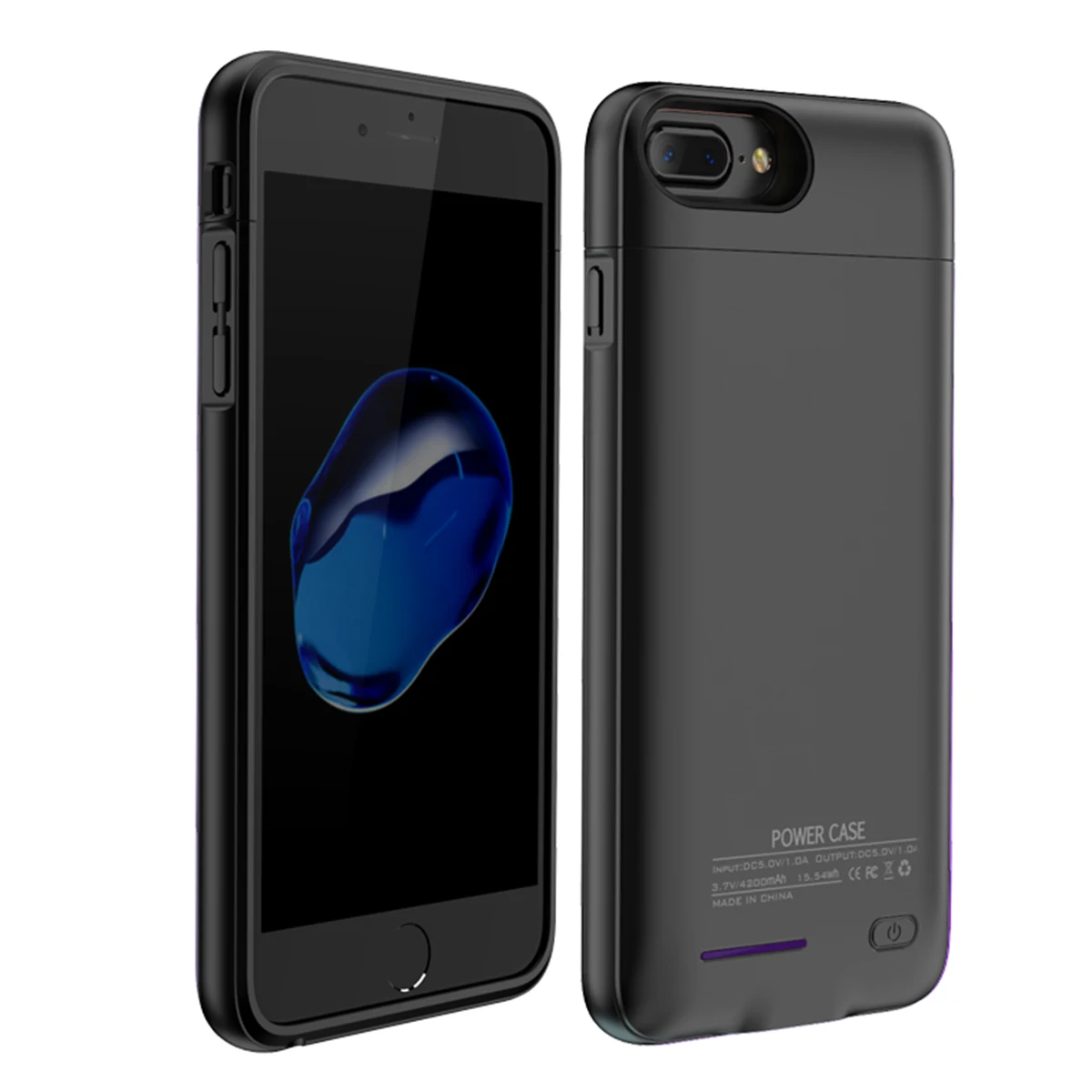 Для iPhone 7 8, чехол для зарядного устройства 5500 мАч, расширенный внешний аккумулятор, зарядка аккумулятора, запасная крышка для iPhone 6, 6 S, чехол для аккумулятора