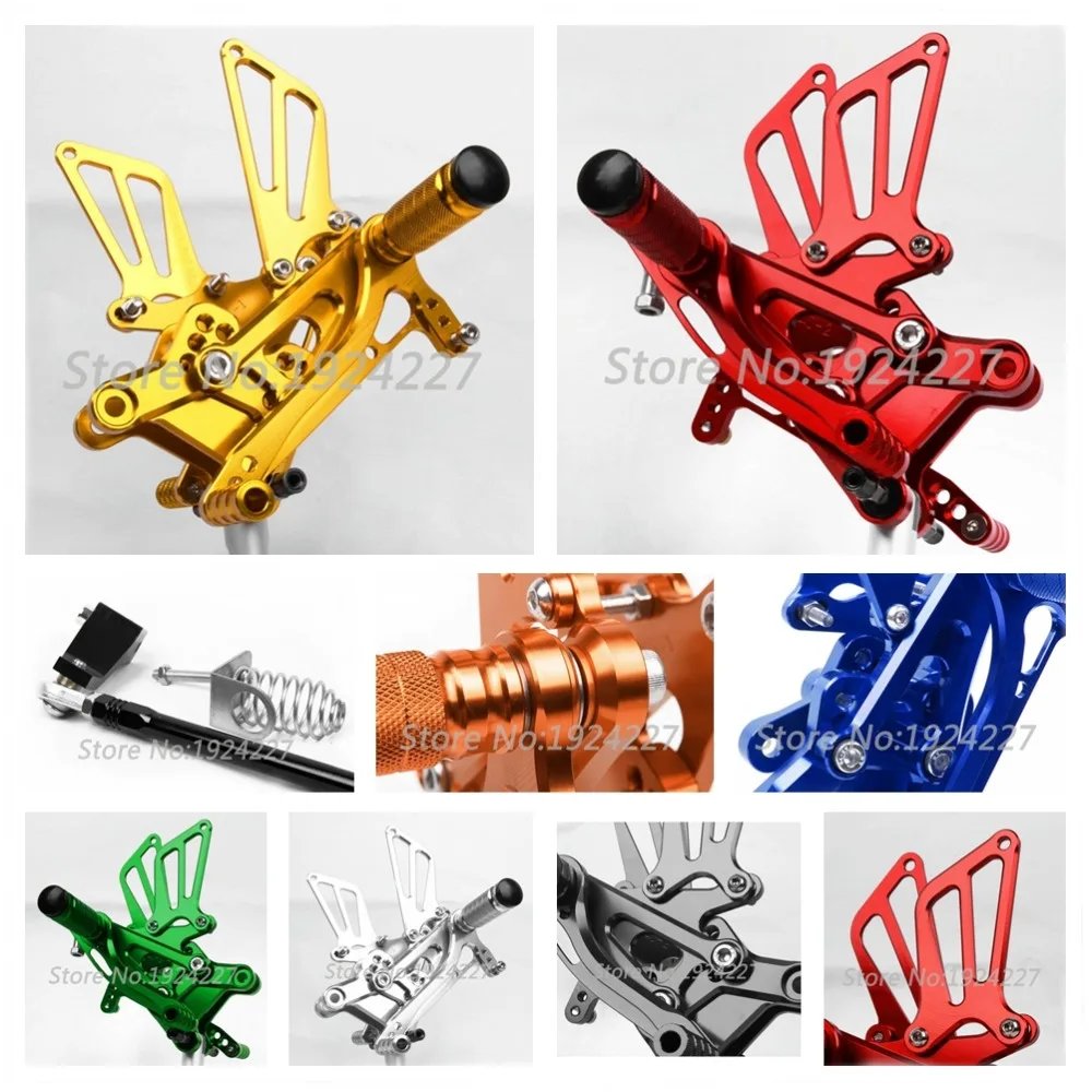 

8 Colors Motorcycle Foot Pegs For Honda F4i 2001-2007 CNC Rearsets Adjustable Rear Set Support Pedal 2006 2005 2004 2003 2002