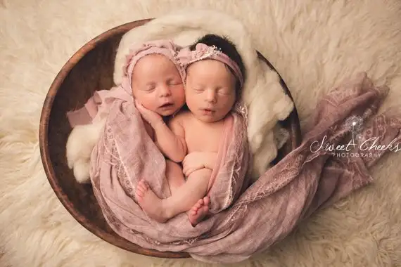 cheesecloth wraps for newborn photography