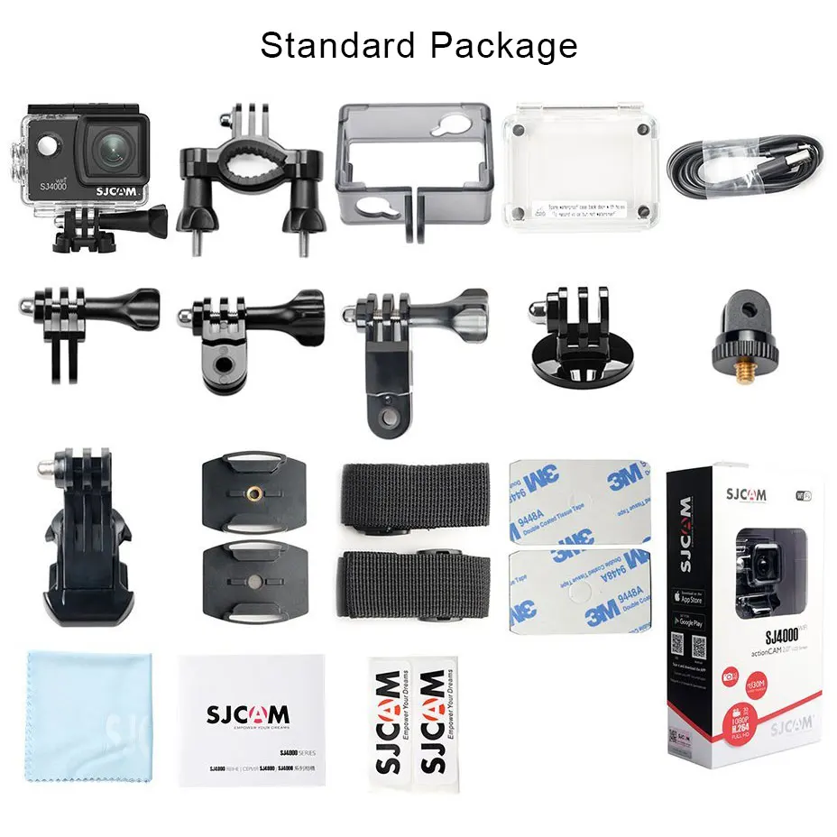 Оригинальная Экшн камера SJCAM SJ4000 с Wi Fi ЖК экран 2 0 дюйма 1080P HD для дайвинга
