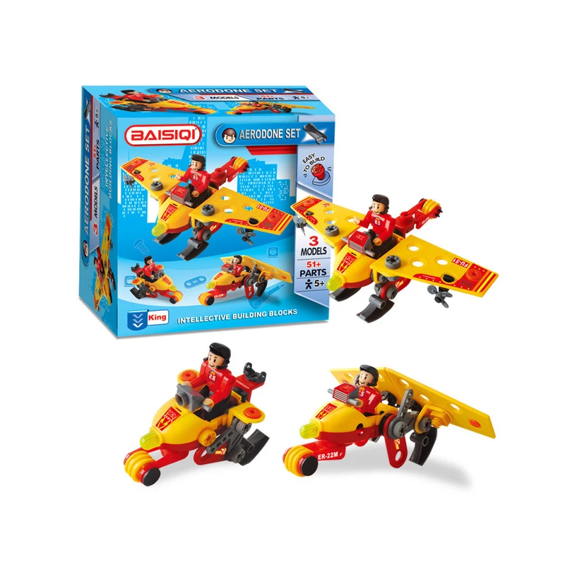 

Educational Airplane Assembled Puzzle Toy Bricks Creative Assembly Building Model Toy Kids Gift