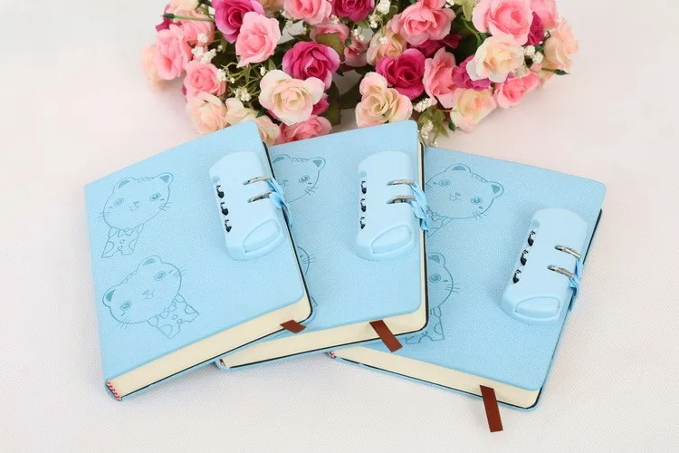 Дневник с замком filofax Kawaii порядок дня Блокировка журнал личный nootbook dokibook notebooks cuaderno papelaria criativa ежедневник