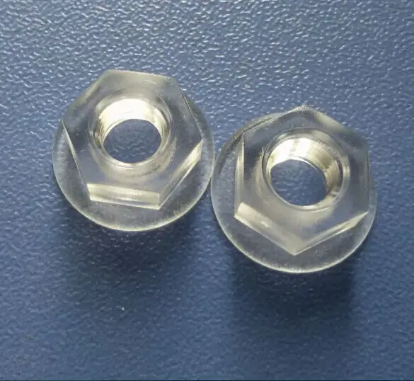 

30pcs M6 acrylic flange nuts sleeves transparent with washer nut clear sleeve