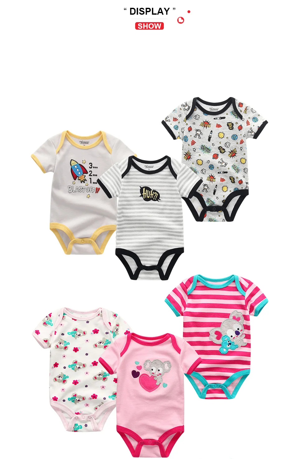 Для маленьких мальчиков одежда 3 шт./компл. мультфильм ropa bebe модная одежда для девочек костюм-боди для Одежда для новорожденных детей короткий рукав детский костюм пижамы