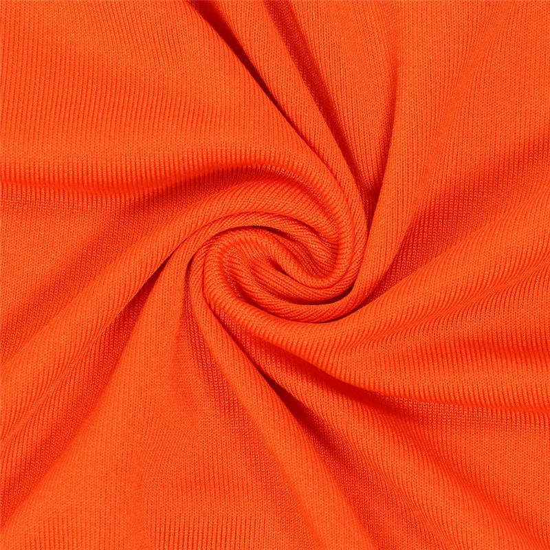 Оранжевый Полосатый Сексуальный комплект из двух предметов с открытыми плечами, укороченный топ и штаны с разрезом г. Модный комплект одинаковых комплектов D35-AE30