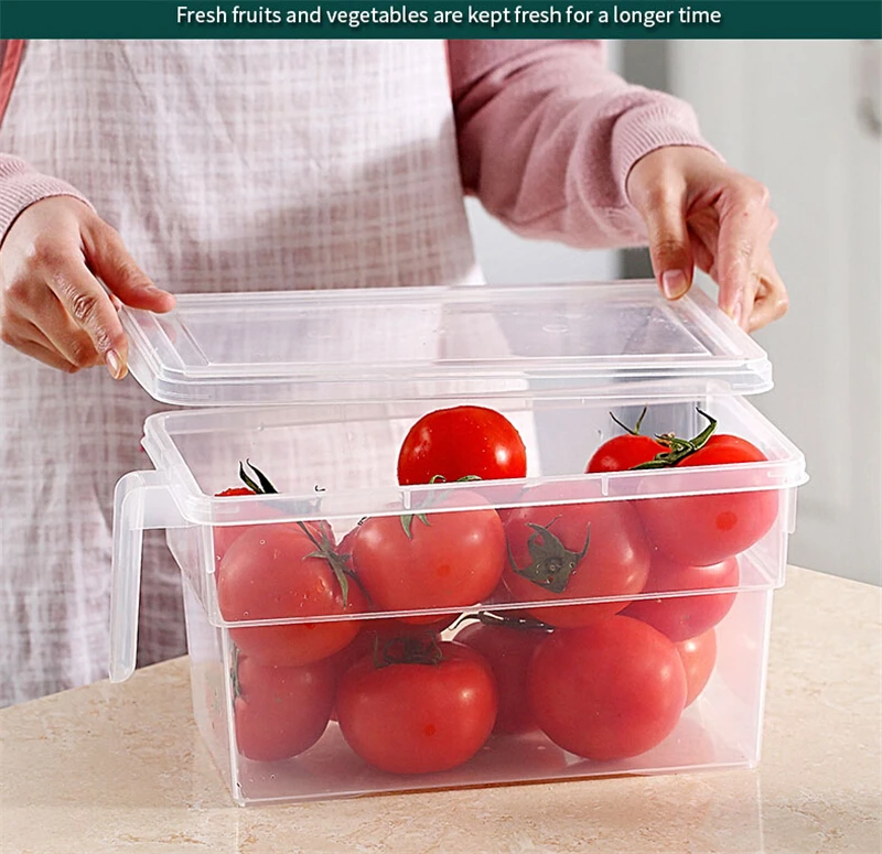 Кухонные прозрачные коробки для хранения еды, коробки для хранения холодильника, ПП коробка для хранения, содержит герметичный Домашний Органайзер, контейнер для еды