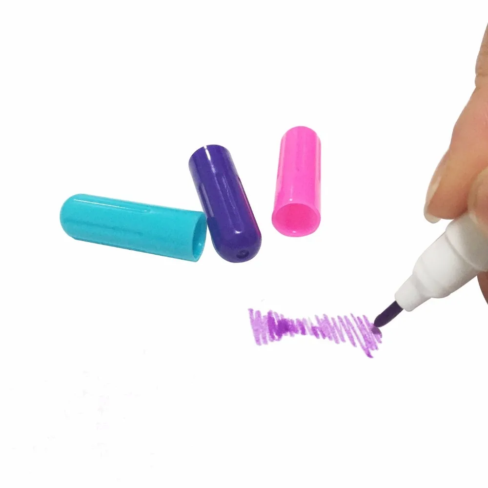 9pcs/3 Colors Vanishing Ink Erasable Pen Water Soluble Fabric Dual function Marker Pen for Tailor's Chalk Gel pens Sewing Tools 9pcs/3 Colors Vanishing Ink Erasable Pen Water Soluble Fabric Dual function Marker Pen for Tailor's Chalk Gel pens Sewing Tools