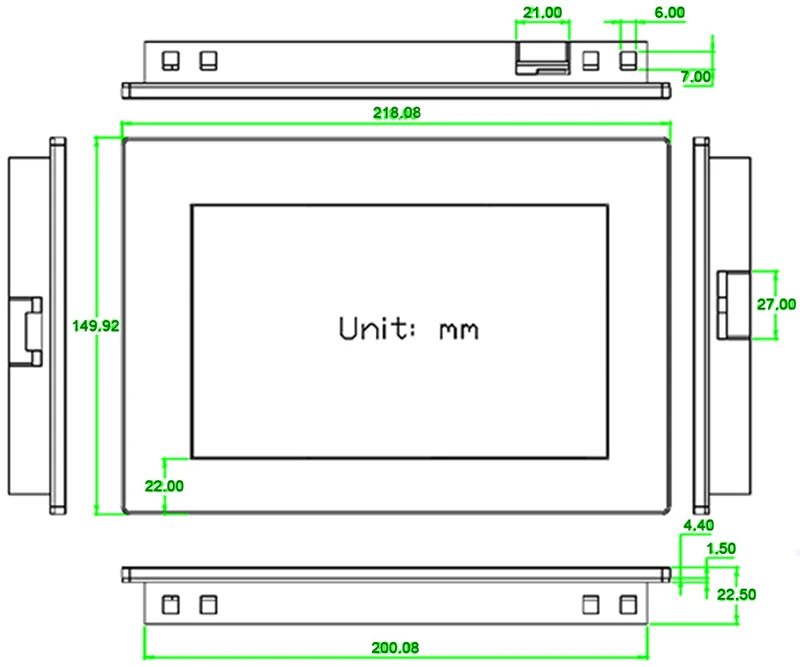 7," Nextion Enhanced HMI умный USART UART серийный TFT ЖК-модуль дисплей емкостный мультитач панель с корпусом