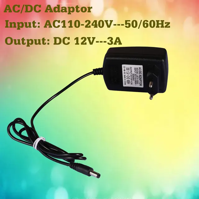 DC 12 Volt Voeding voor Led Strip Verlichting Lint Tape EU Stekker ... DC 12 Volt Voeding voor Led Strip Verlichting Lint Tape EU Stekker ...