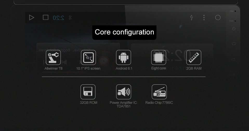 Cheap 10.1 inch 2G android 8.1 car dvd gps navigation radio video player stereo universal radio car universal multimedia 1 din 1