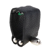 Прочная мягкая кожаная Лигатура альт саксофон мундштук клип с металлической накладкой для альт саксофона