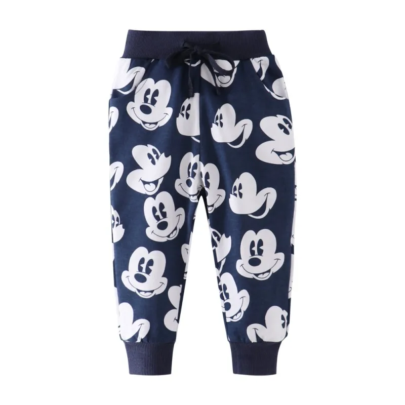 

Baby Boys Cartoon Cute Mouse Printed Cotton Full Length Trousers Pants for Baby Boys Boys Pants Girls Pants Kids Sweatpants