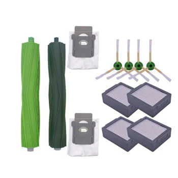 

Hepa Filter Side Brush Dust Bag Round Brush Kit for Irobot Roomba I7 E5 E6 I Series Robot Vacuum Cleaner Accessories