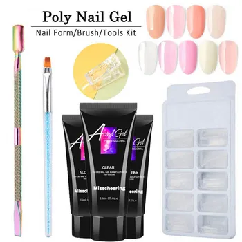 

Nail Art Quick-drying Extension Gel 15ml Set Long-lasting Nail Quick Dry Camouflage UV Light Extension Set20