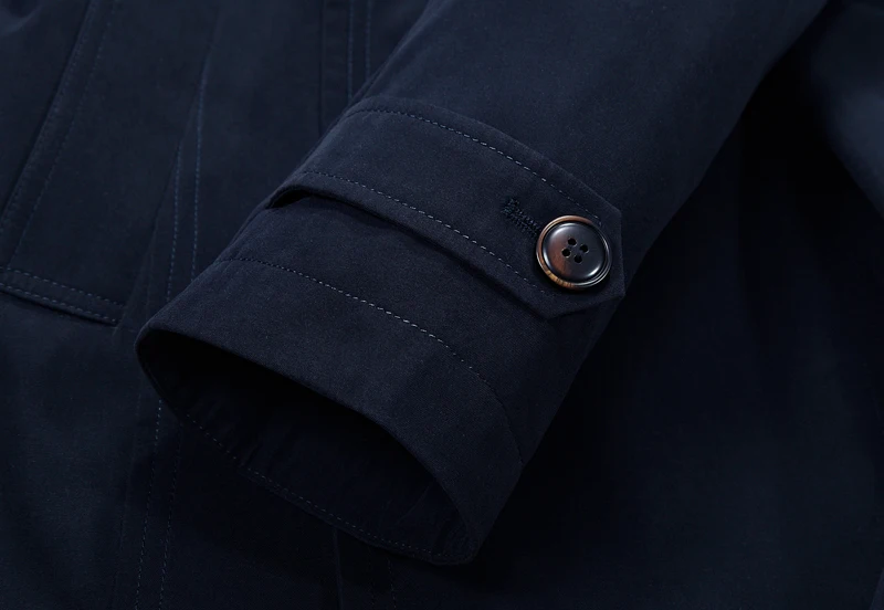 70% OFF New 2015 Winter Men Long Jackets Solid WIndbreaker Trench Coat Slim Casual Long Casaco Masculino European and American fashion