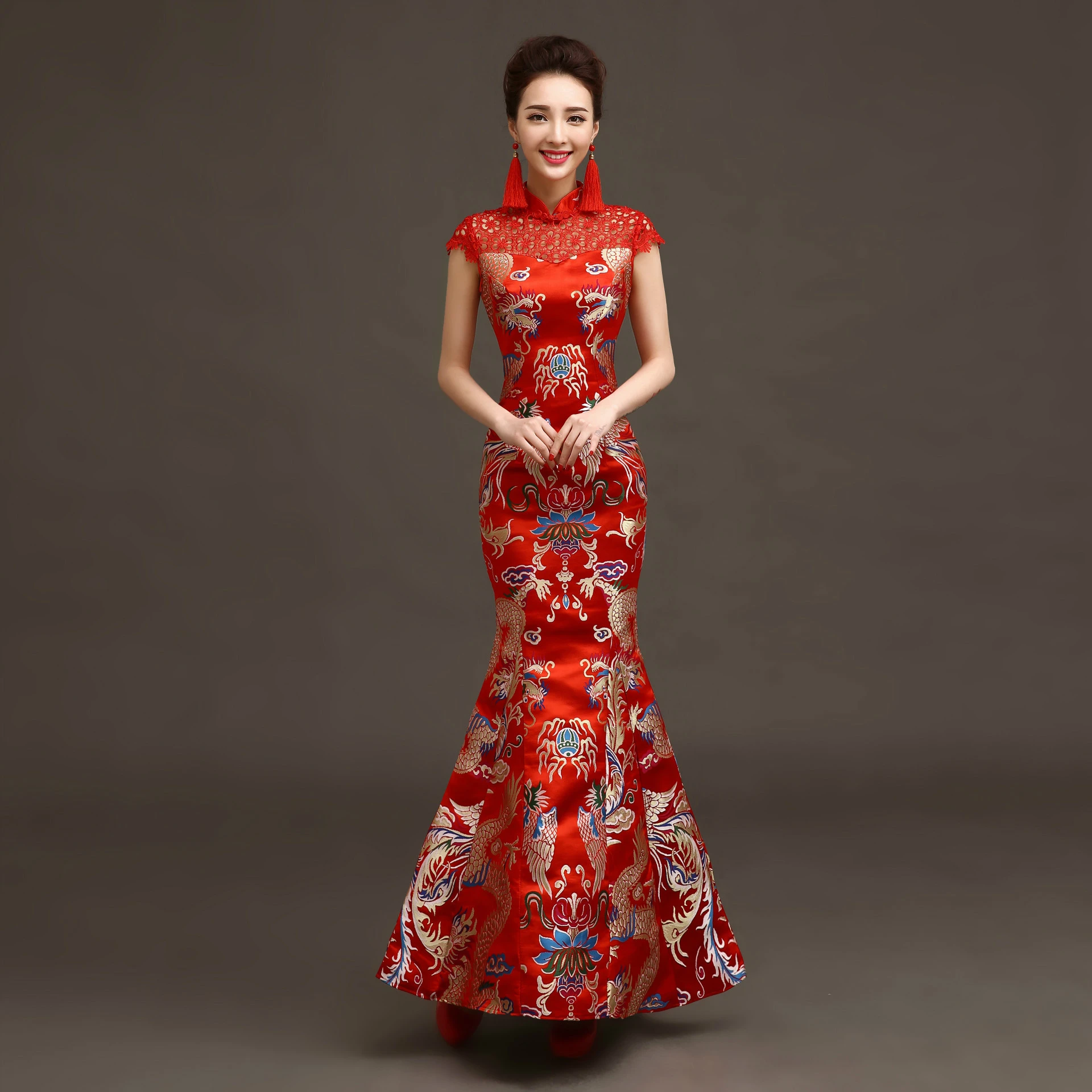Cheongsam merah Clearance